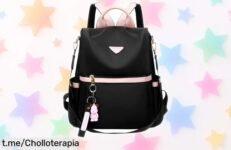 Mochila Leathario antirrobo y multibolsillos para mujer, rebajada a un precio increíble; siente la libertad de llevar todo contigo, ¡no te quedes sin la tuya!