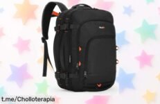 Mochila de viaje resistente al agua con espacio para laptop, ¡no te pierdas este descuentazo y viaja sin preocupaciones! Aprovecha antes de que volar se agote.