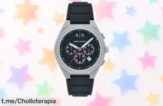 Moderno y resistente reloj Armani Exchange con cristal anti rayones a un precio rebajado nunca visto, luce increíble y siente la seguridad ya mismo ¡aprovecha este super chollo!