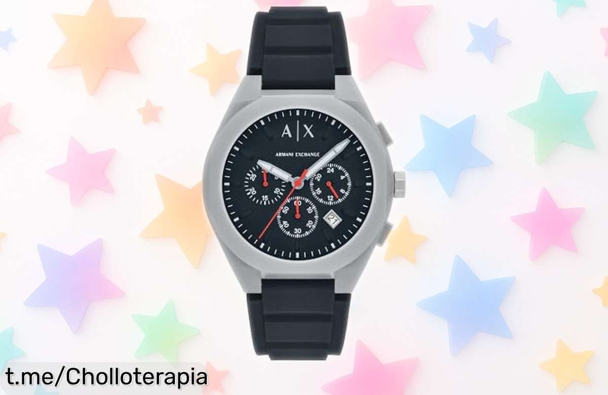 Moderno y resistente reloj Armani Exchange con cristal anti rayones a un precio rebajado nunca visto, luce increíble y siente la seguridad ya mismo ¡aprovecha este super chollo!