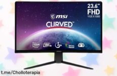 Monitor curvo gaming MSI con 180Hz y colores vibrantes a precio loco: ¡no dejes escapar este super chollo que te hará vivir la emoción del juego como nunca!