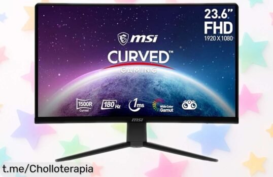 Monitor curvo gaming MSI con 180Hz y colores vibrantes a precio loco: ¡no dejes escapar este super chollo que te hará vivir la emoción del juego como nunca!