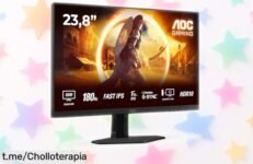 Monitor gaming 24 pulgadas AOC QHD con 180 Hz a precio rebajado, juega fluido y gana sin distracciones. ¡Atrévete a dar el salto ahora!