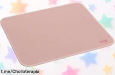 Mouse pad Logitech con base antideslizante y resistencia a salpicaduras, ahora en un super chollo; dale estilo a tu escritorio y siente la diferencia ¡Apresúrate, que se agotan!