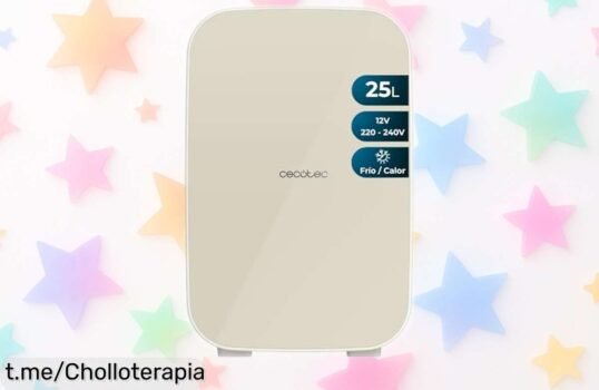 Nevera pequeña Cecotec Bolero Bahamas beige: capacidad ideal para coche o caravana, ¡rebajada a un precio loco que no puedes dejar escapar! Dale frescura y calor a tus viajes, apúntate antes de que se acabe este ofertón.