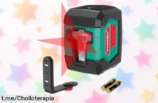 Nivel láser rojo HYCHIKA con base magnética 360° a precio loco, ¡no dejes escapar este ofertón y mide fácil y rápido como nunca antes!