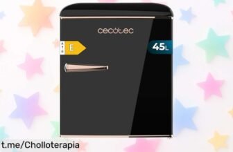 Nunca había sido tan fácil disfrutar de una nevera pequeña Cecotec estilo retro, ¡aprovecha su precio rebajado y mantén tus bebidas frías siempre!