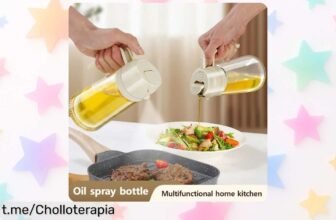 Olla pulverizadora de aceite 2 en 1 con difusor nebulizador: un super chollo para que tus platos brillen y disfrutes más tus aventuras. ¡No la dejes escapar, consigue la tuya ya!