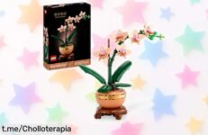 Orquídea artificial LEGO con detalle increíble y realista, ¡super chollo con precio rebajado que no volverás a ver! Decora tu hogar y sorprende en San Valentín ahora mismo.