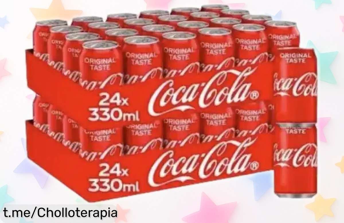 Pack brutal de 48 latas de Coca-Cola para refrescar tus días con un precio loco que no podrás dejar escapar. ¡No te quedes sin el tuyo y disfruta cada sorbo!