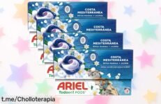 Pack cápsulas Ariel Todo en 1 Brisa Marina y Jazmín: oferta increíble con hasta 76 lavados para disfrutar de ropa impecable, ¡aprovéchalo ya antes que se agoten!