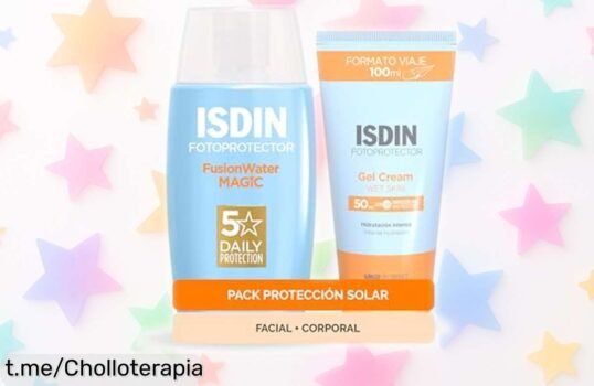 Pack completo de protector solar ISDIN para pieles exigentes, ¡ofertón con precio rebajado solo por tiempo limitado! Cuida tu piel y disfruta del verano como nunca.
