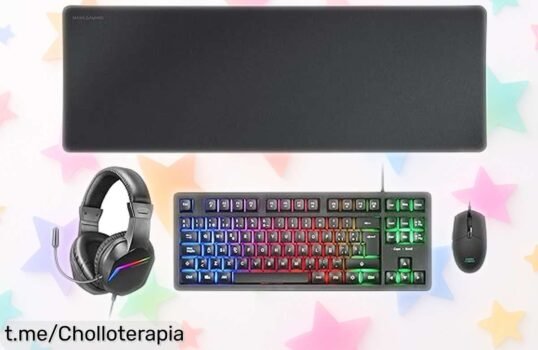Pack completo gaming Mars Gaming: teclado, ratón y auriculares a un precio rebajado que no verás dos veces ¡Domina la partida y siente la emoción ya!