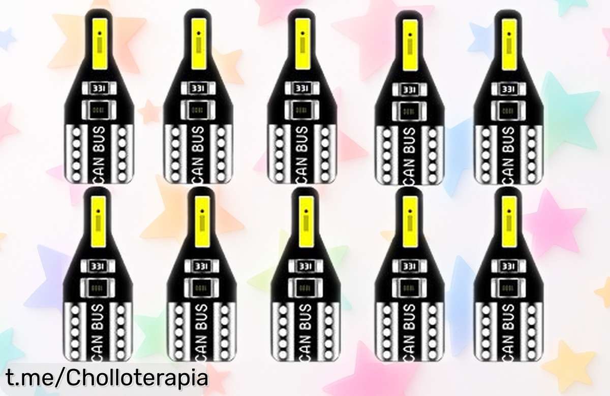 Pack de 10 bombillas LED para coche con luz potente, a precio rebajado: ¡no te lo pienses y transforma tu viaje en una experiencia iluminada!