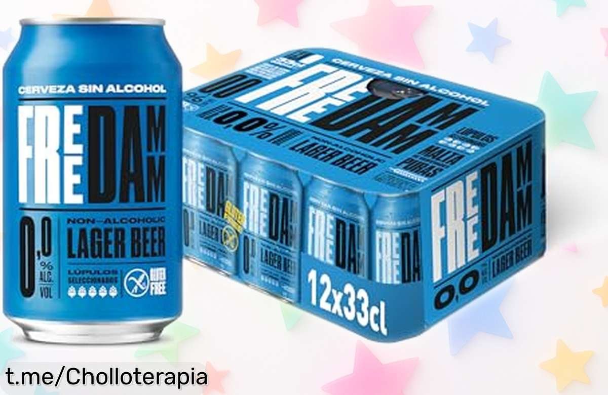 Pack de 12 botellas Free Damm 0,0 con sabor mejorado a precio rebajado ¡Disfruta la frescura sin preocupaciones antes de que se agote este ofertón!