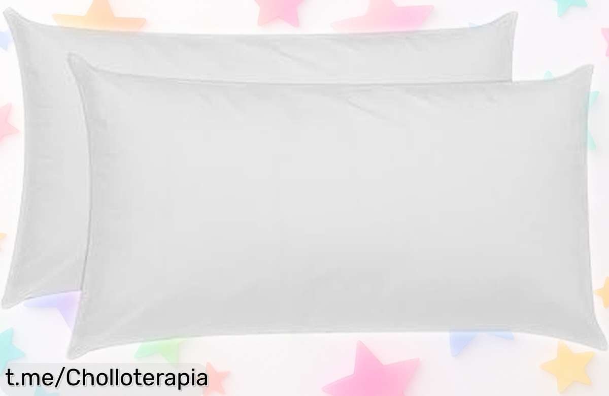 Pack de 2 almohadas hipoalergénicas Pikolin Home a precio loco, ideales para dormir sin estornudos ni tos. Descansa mejor y cuida tu cuello con un chollazo que pronto se acaba.
