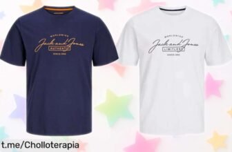 Pack de 2 camisetas Jack & Jones a precio rebajado, un super chollo que estiliza tu look. ¡No dejes pasar esta ganga y sé auténtico sin gastar!