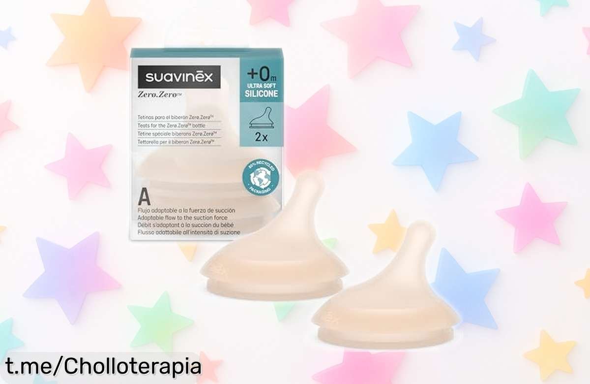 Pack de 2 tetinas anticólicos Suavinex que cuidan a tu bebé como el pecho materno, ¡aprovéchate de este super chollo y dale lo mejor por un precio rebajado ya!