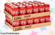 Pack de 48 latas de Coca Cola original y Zero en rebajas increíbles, para que refréscate y comparte momentos únicos. ¡No te lo pierdas y hazte con el ofertón ya!