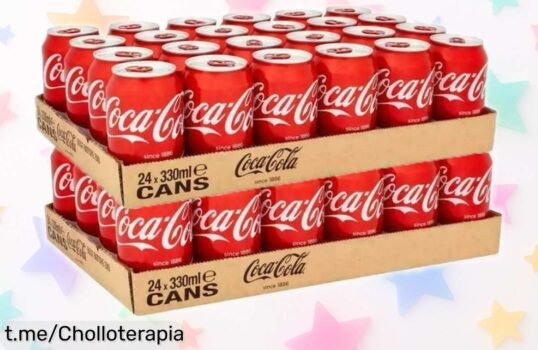 Pack de 48 latas de Coca Cola original y Zero en rebajas increíbles, para que refréscate y comparte momentos únicos. ¡No te lo pierdas y hazte con el ofertón ya!