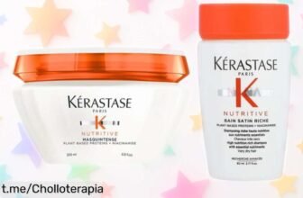 Pack nutritivo Kérastase para cabello seco: ¡Mascarilla y champú de lujo a precio rebajado! Dale a tu melena el cariño que necesita, no te pierdas este super chollo ya.