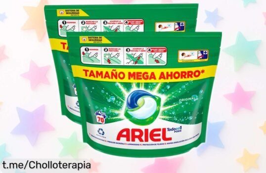 Pack todo en 1 Ariel Pods: limpieza y frescura a un precio rebajado que no vas a querer dejar pasar; ¡aprovéchalo ya antes de que se acabe este ofertón volador!