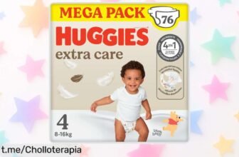 Pañales Huggies Extra Care mega pack a precio loco: cuida a tu bebé todo el día sin gastar de más, ¡aprovecha esta bajada de precios antes que se agote!