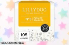 Pañales braguita Lillydoo talla 5, súper absorción y ajuste ideal para pieles sensibles a un precio rebajado que te hará sentir como un héroe en compras: ¡no lo dejes escapar!