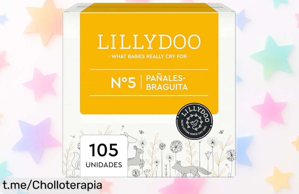 Pañales braguita Lillydoo talla 5, súper absorción y ajuste ideal para pieles sensibles a un precio rebajado que te hará sentir como un héroe en compras: ¡no lo dejes escapar!