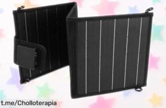 Panel solar plegable 15 W, carga rápida y resistente al agua: super chollo para aventuras; ¡aprovéchalo ya antes de que se acabe y llévalo a todos tus viajes!
