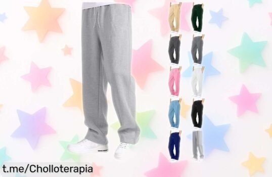 Pantalón chándal hombre reforzado con bolsillos y cintura elástica, ¡ahora a un precio rebajado que vuela! No dejes pasar este super chollo para correr o tu día a día.