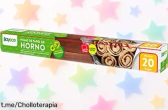 Papel de horno Bayeco precortado, ¡super chollo! Cocina sin aceite y disfruta recetas perfectas al instante. Aprovecha ahora que el precio ha caído y no te quedes sin él.