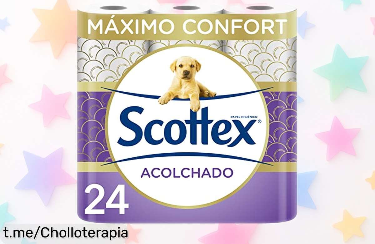 Papel higiénico Scottex acolchado seco con textura Air Pocket, ¡rebajado a un precio loco! Siente la frescura y cuida tu piel sin irritaciones. ¡No te lo pierdas!