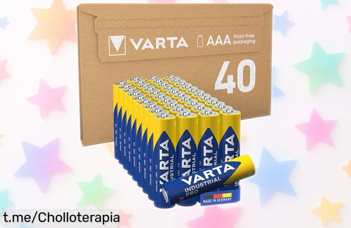 Paquete de 40 pilas AAA VARTA a precio loco: ¡Aprovecha este super chollo y no te quedes sin energía para tus juguetes nunca más!