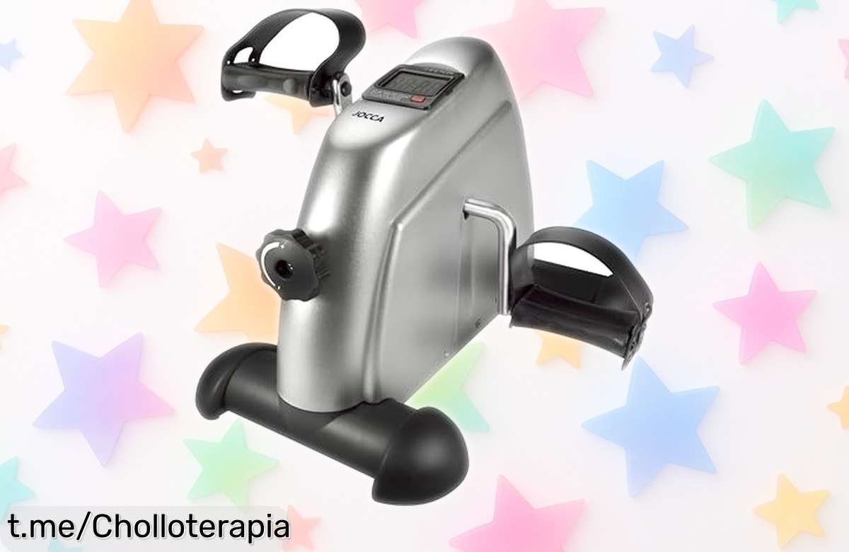 Pedaleador digital Jocca con pantalla LCD para brazos y piernas, ¡ofertón rebajado que no puedes dejar escapar! Activa tu energía y muévete ya antes de que se acabe.