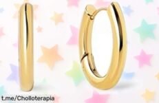 Pendientes de aro minimalistas Singlularu en oro 18Kt, ¡rebajados a un precio que no imaginas! Brilla con estilo cada día, pero apúrate antes que desaparezcan.
