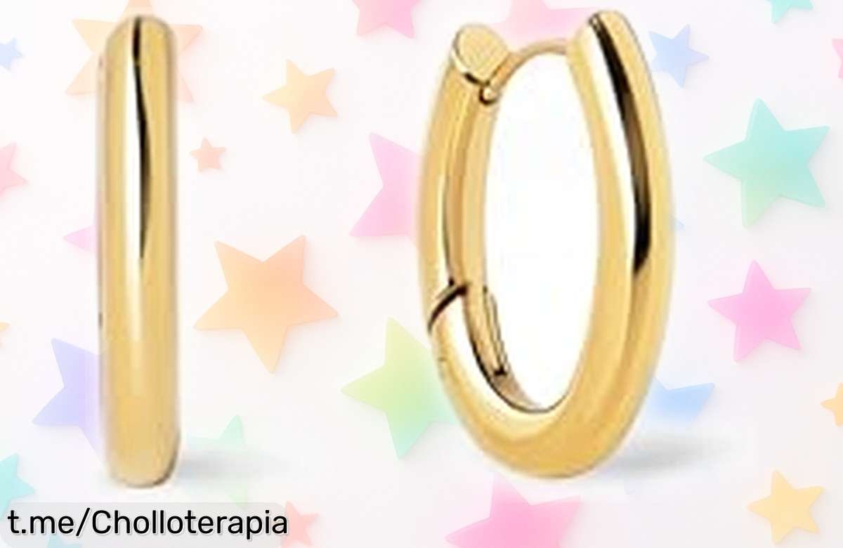 Pendientes de aro minimalistas Singlularu en oro 18Kt, ¡rebajados a un precio que no imaginas! Brilla con estilo cada día, pero apúrate antes que desaparezcan.