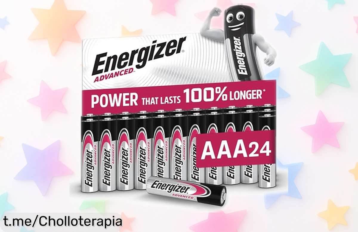 Pilas AAA Energizer Advanced: ¡24 unidades que duran el doble a un precio rebajado! No te quedes sin energía cuando más la necesitas, aprovecha este super chollo ya.