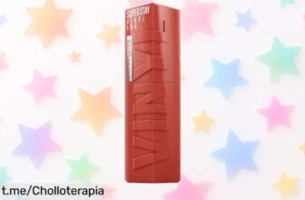 Pintalabios efecto vinilo Maybelline que dura 16 horas, ¡aprovéchalo ya a precio rebajado y consigue ese toque wow que ilumina tu sonrisa!