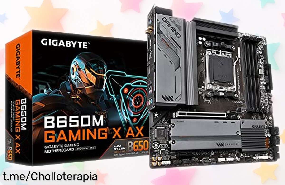 Placa base potente Gigabyte para Ryzen con VRM digital y DDR5 a precio rebajado; ¡aprovecha este super chollo antes de que se agoten y lleva tus juegos al siguiente nivel!