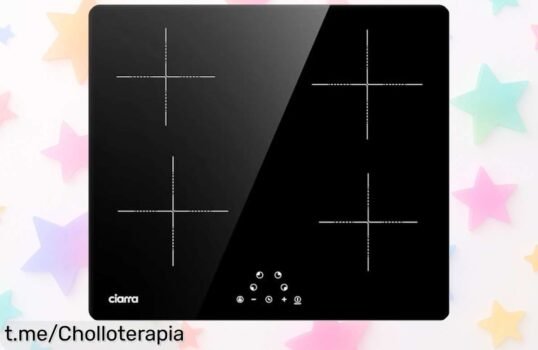 Placa de inducción CIARRA con 4 fuegos, fácil y potente ¡rebajado a un precio increíble! Cocina seguro y corre que vuelan estas unidades. Añade sabor a tus días ya mismo.