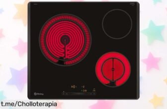 Placa vitrocerámica Balay 60 cm con zona doble que calienta rapidísimo y bloqueo para peques, ahora a precio rebajado ¡No te quedes sin este super chollo y cocina seguro mientras ahorras tiempo!