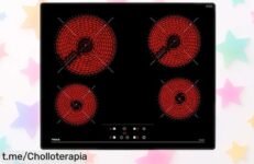 Placa vitrocerámica Teka 60 cm con control táctil a precio rebajado, ¡haz que cocinar sea un gustazo y sorprende a todos en casa sin estrés!