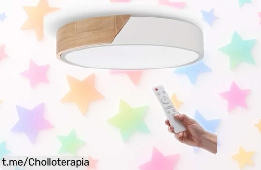 Plafón LED redondo regulable con mando, un diseño moderno que ilumina tu baño o cocina al mejor precio rebajado ¡Atrévete a transformar tu espacio ahora mismo!