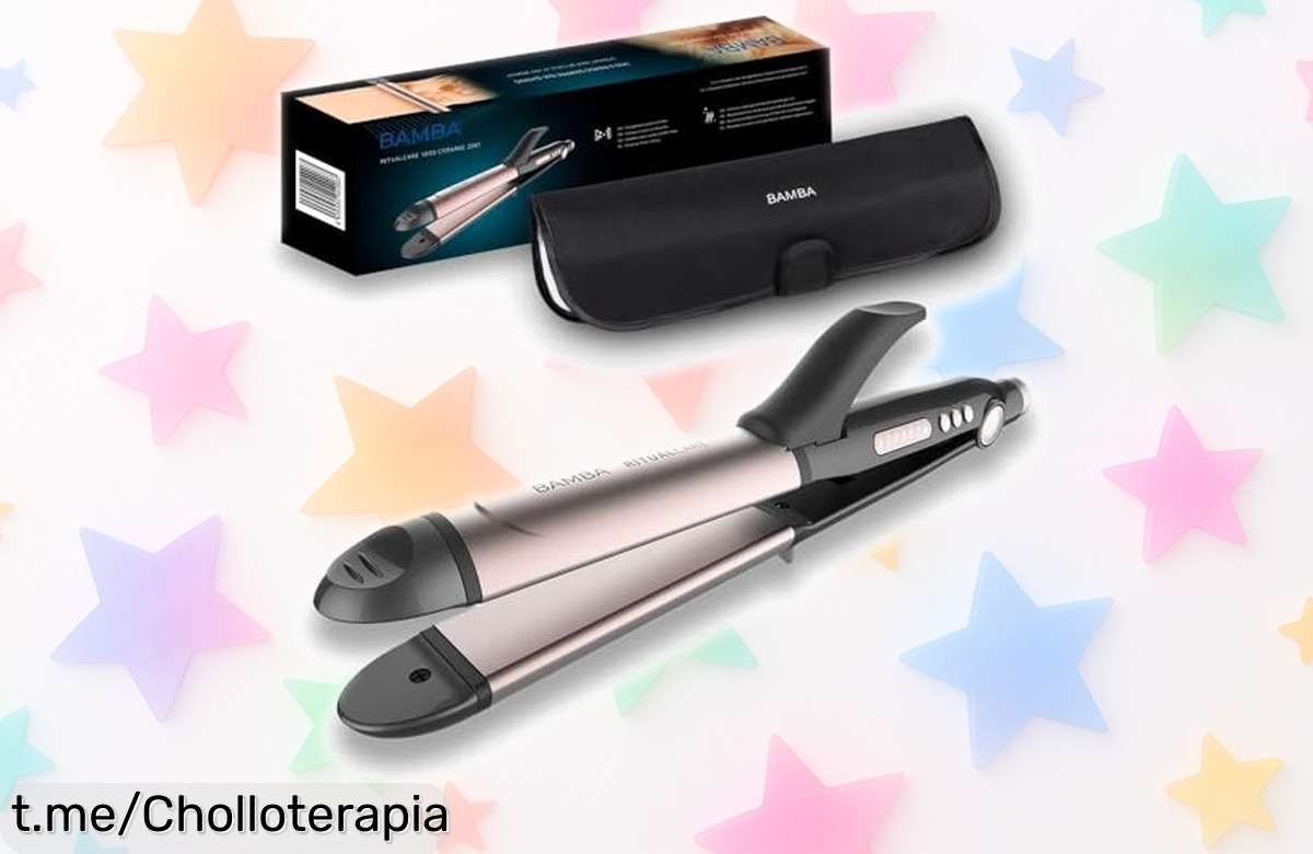 Plancha 2 en 1 Cecotec con queratina y aceite de argán: precio rebajado por tiempo limitado para que brilles cada día. ¡No te quedes sin la tuya, que vuelan!