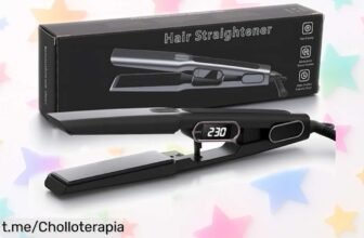 Plancha de pelo ancha Layhou con placas flotantes a un precio rebajado que no puedes dejar pasar: dale brillo y suavidad a tu melena mientras cuidas cada hebra.