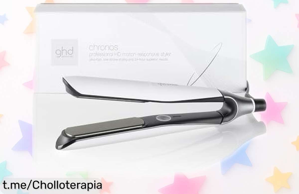 Plancha de pelo profesional ghd Chronos a precio rebajado para lucir un peinado espectacular y rápido ¡Aprovecha hoy este chollo que no querrás perder!
