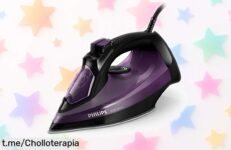 Plancha de vapor Philips súper potente con suela SteamGlide plus a precio rebajado para que siempre luzcas impecable, ¡no te quedes sin este ofertón y plancha en un plis!