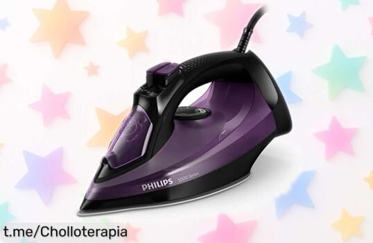 Plancha de vapor Philips súper potente con suela SteamGlide plus a precio rebajado para que siempre luzcas impecable, ¡no te quedes sin este ofertón y plancha en un plis!