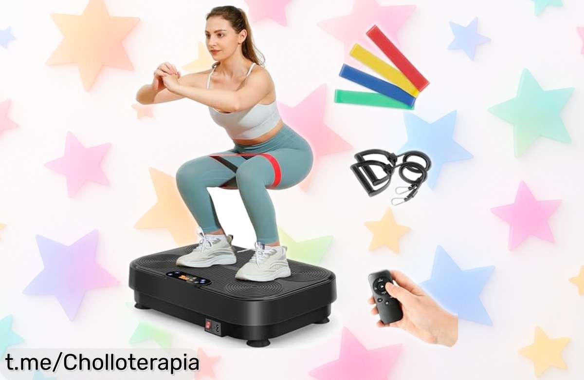Plataforma vibratoria THERUN: tonifica tu cuerpo con 99 niveles a un precio rebajado que no puedes dejar escapar. ¡Corre, estas unidades vuelan y tu esfuerzo vale la pena!